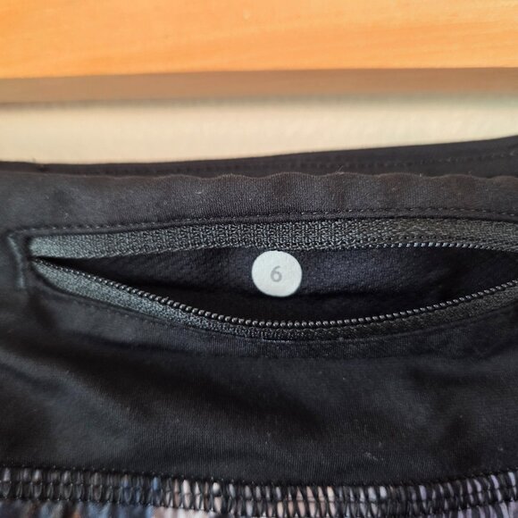 Lululemon Run Speed Short Size 6 Biggie So Fly Butterfly 2.5" Inch Inseam Blue - Picture 7 of 10